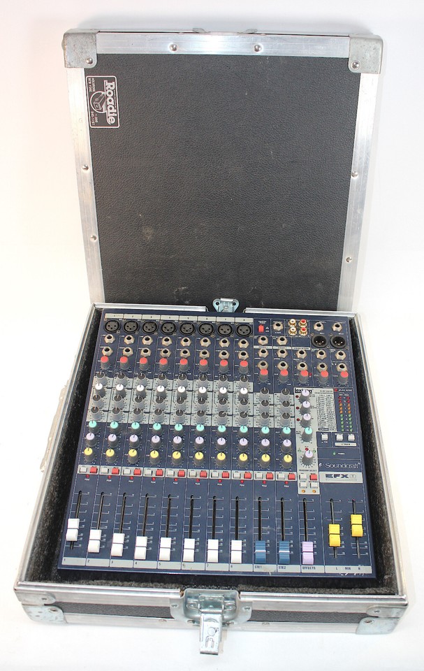 Soundcraft EFX8 8-channel Mixer with Lexicon Effects & Roadie Case ...