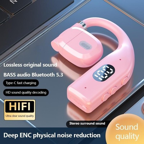 Trucker Wireless Headset Bluetooth 5.3 Ohrhörer Dual Mikro Ohrhörer Geräuschunterdrückung - Bild 14 von 18