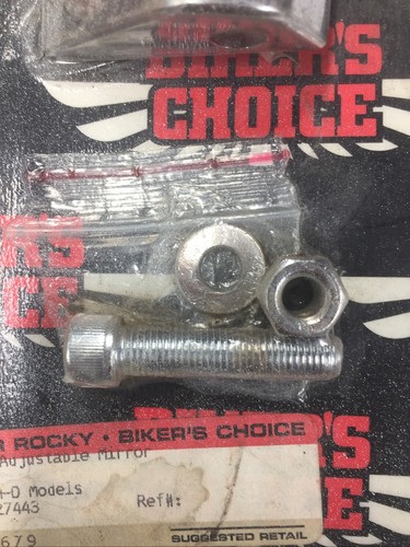 Bikers Choice Chrome Adjustable mirror adapter for 96-99 Harley Davidson - Picture 4 of 5