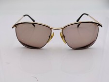 Vintage Viva 357 Tortoise Gold Metal Oval Half-Rimmed Sunglasses FRAMES ONLY