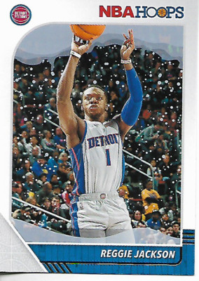 2019-20 NBA Hoops Reggie Jackson Winter Holiday Parallel Card