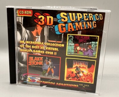 3D Super CD Gaming CD Rom PC Virtual Reality Games Software Solutions