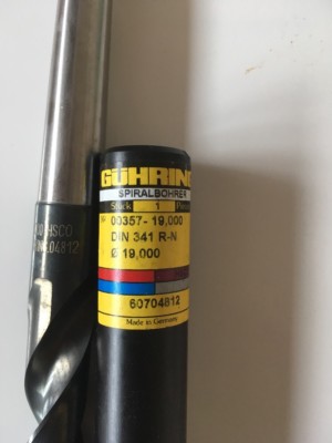 GÜHRING 83269 Spiralbohrer 19,00 HSCO DIN 341 R-N