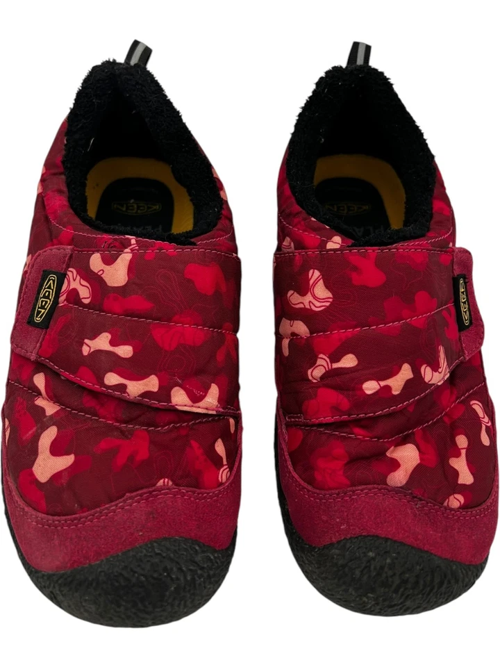 KEEN Big Kid Howser Low Wrap Casual Comfy Durable Slippers Jam/Rhubard size 5 - Image 3 of 4