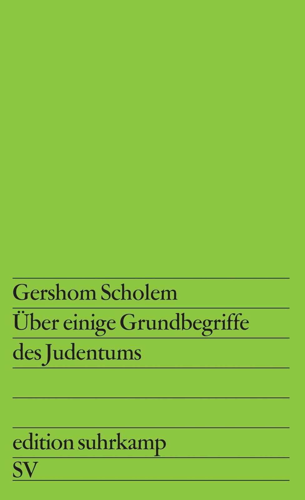 Thumbnail - Gershom Scholem / Über Einige Grundbegriffe Des Judentums