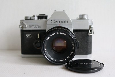 Canon FTb QL analoge Spiegelreflexkamera 35 mm + FD Objektiv 50 mm f/1,8