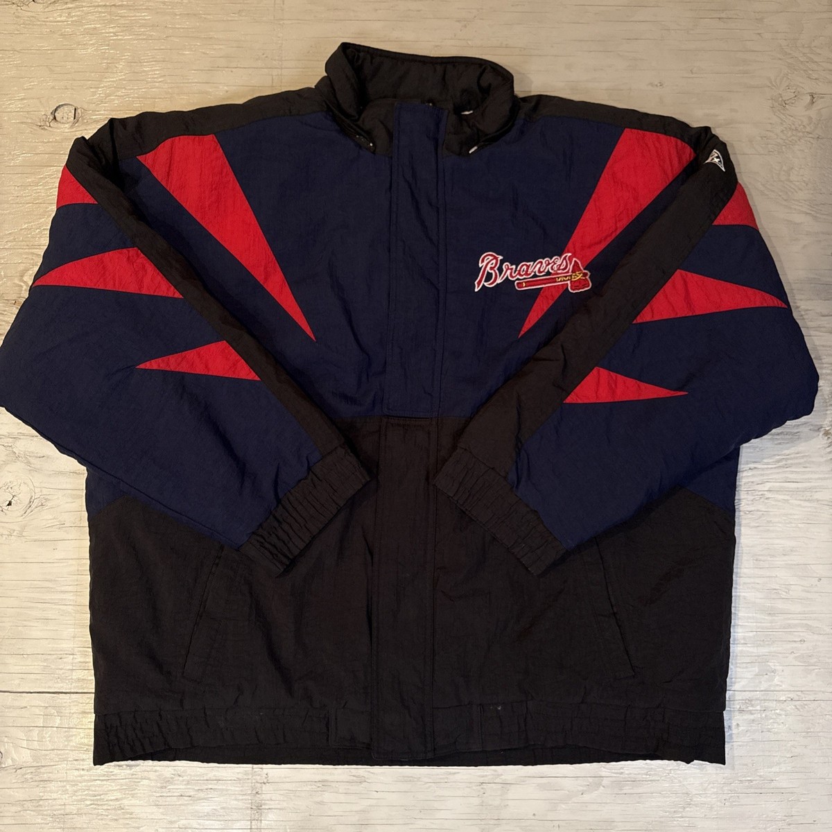 Atlanta Braves 90’s MLB Windbreaker M Vintage MLB (Apex One) - Atlanta Braves Spell-Out