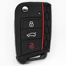 Auto Klapp Schlüssel Hülle Schwarz für VW GOLF 7 SEAT LEON SKODA OCTAVIA SUPERB