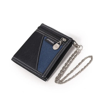 Men Fashion Wallets Good Quality Canvas Fabric Short Clutch Purses Male Moneybag