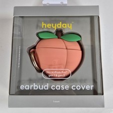 Heyday Peach AirPods Pro Case Cover Gen 1 2 Silicone Earbud Case w Carabiner Cut