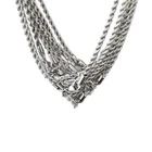 10pcs Lot Stainless Steel Rope Chain Necklace For Women Silver 2.5mm 18''