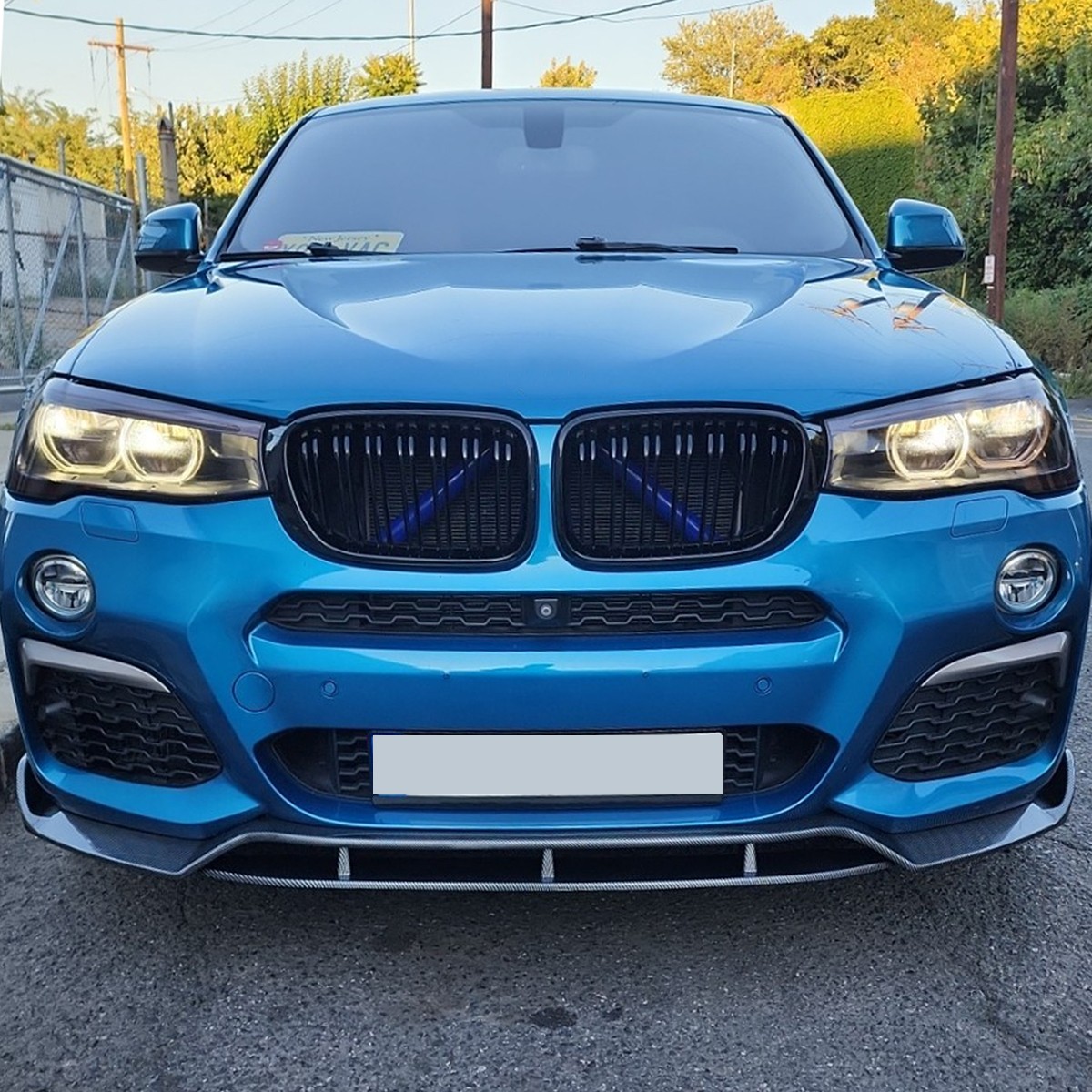 For BMW X3 F25 X4 F26 2014-2017 M Sport LCI Front Spoiler Splitter