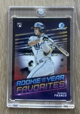 2022 Bowman Wander Franco RC Rookie Of The Year Favorites 1/1 Black Finite 