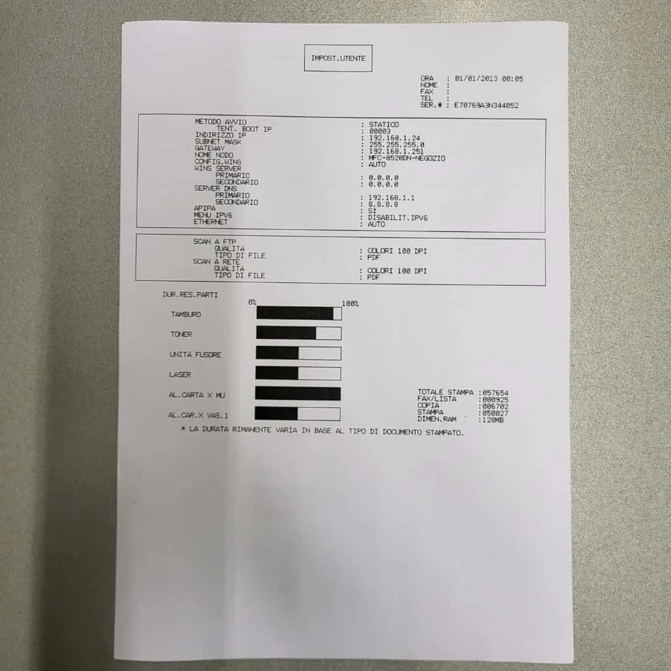Brother MFC-8520DN - stampante laser multifunzione monocromatica - Immagine 4 di 4