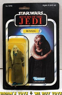 Vintage Kenner Star Wars Carded ROTJ Bib Fortuna Action Figure NR