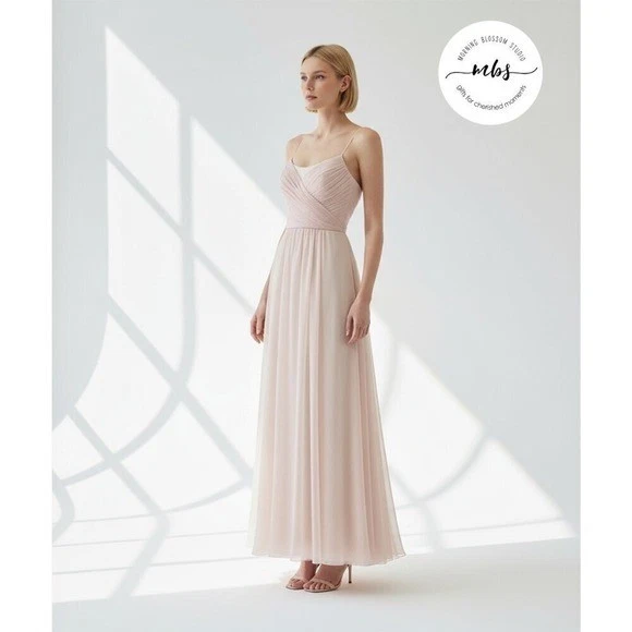sachin and babi light blue dress Sorrel by @amsale  Chiffon florals are hand placed on a beautiful Italian  double duchess satin column gown, complete with a chiffon neck scarf.  Request your lovely appointment at idobridalcouture.com to try