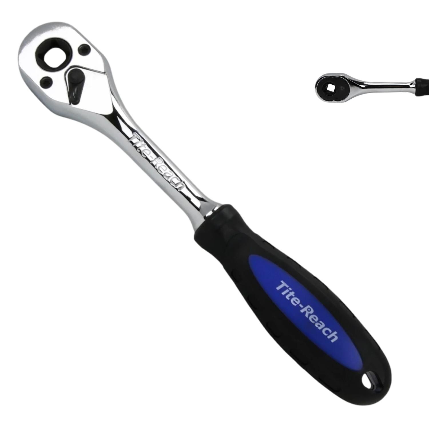 Tite-Reach Low Profile 3/8"" Socket Ratchet Comfort Grip