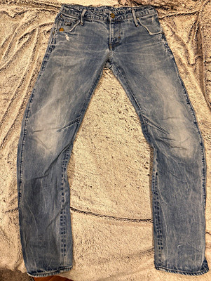 G-Star Arc 3D Slim Herren Jeans Slim Tapered Blau Denim Baumwolle W31 L32