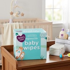 Parent's Choice Fragrance-Free Baby Wipes 300 Count Select for More Options