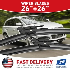 26"&26" Front Windshield Wiper Blades Factory Quality for Audi Q7 2007-08/2015
