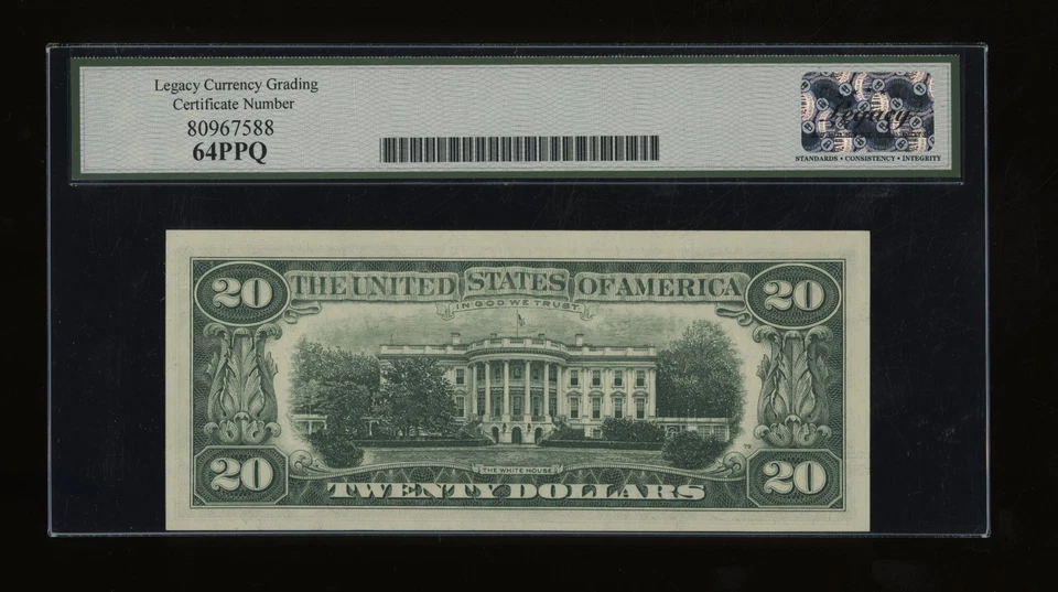 DBR 1969 $20 FRN STAR Chicago Fr. 2067-G* Legacy 64 PPQ Serial G00178244* - Image 2 of 2