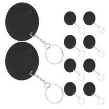 10 Pcs Vintage CD Keychain Mini Retro Coaster Keyring Dj Accessories Music