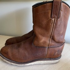 Vintage Chippewa Wellington Pull On Work Boots Size 10D Steel Toe USA Made