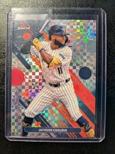 2025 Topps Finest Jackson Chourio Common #78 Checkerboard X-fractor Brewers