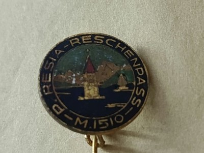VINTAGE '60 STEP RESIA RESCHENPASS PIN PIN PIN. SOUTH TYROL/AUSTRIA/SWITZERLAND