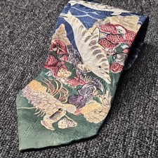 Vintage Wembley Endangered Species Tie Dolphins Silk USA Wildlife Ocean Necktie