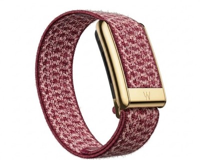Whoop 5.0 Mg Cloudknit luxe Nova Red Band With Shiny Gold Clasp/hook/link
