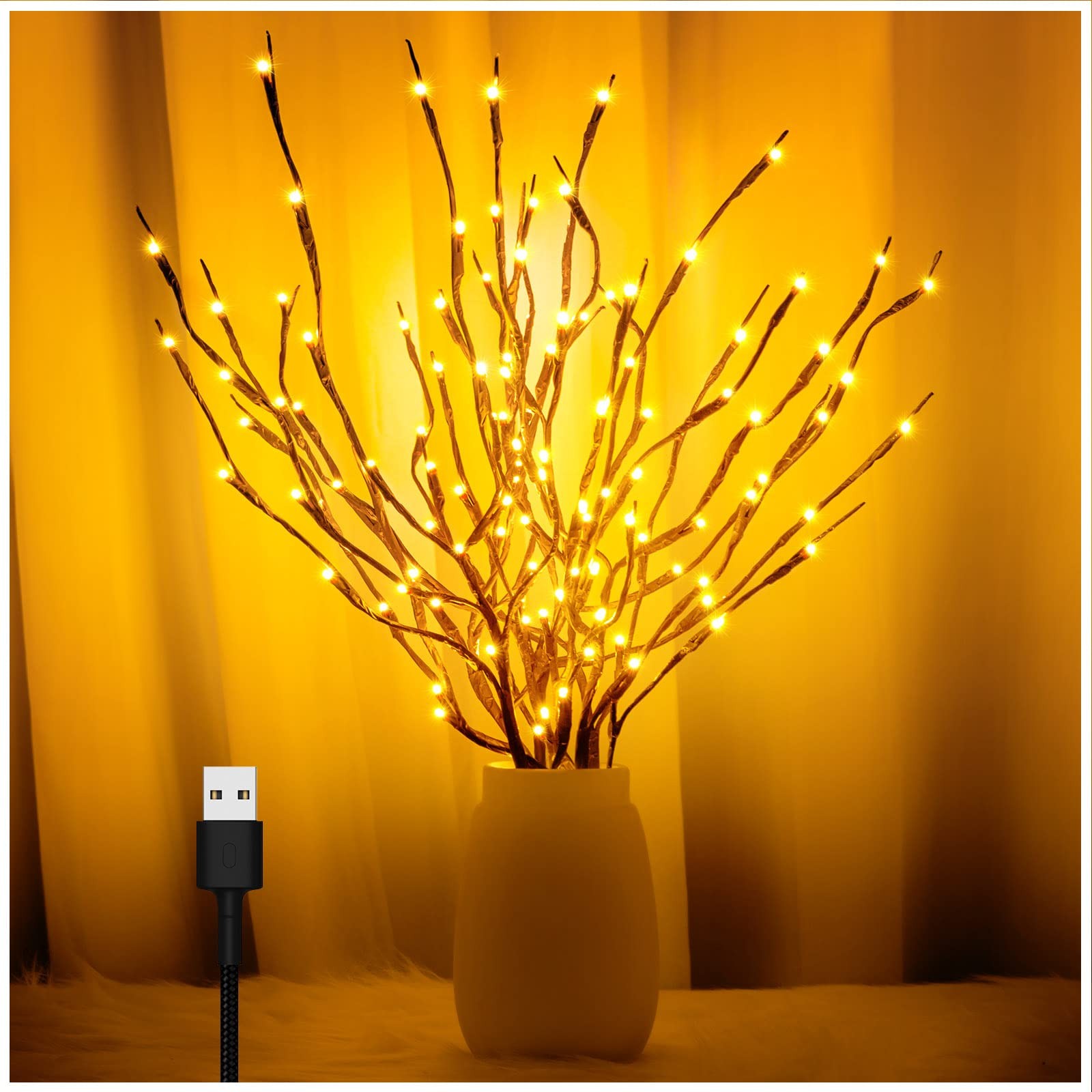3PK 60" Led Branch Lights, Twig Lights, Lighted Branch for V