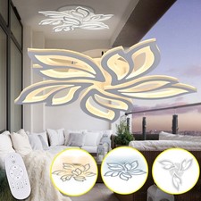 LED Deckenleuchte Dimmbar Blätterleuchte Lampe 3/5/9 Blätter mit Fernbedienung