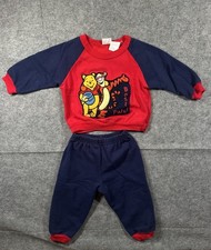 Vintage Winnie The Pooh 2 Piece Set Size 24M Long Sleeve And Sweat Pants