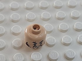 LEGO Head PotC Hector Barbossa Ragged Brown Beard Pattern 3626pb0558 Pirates