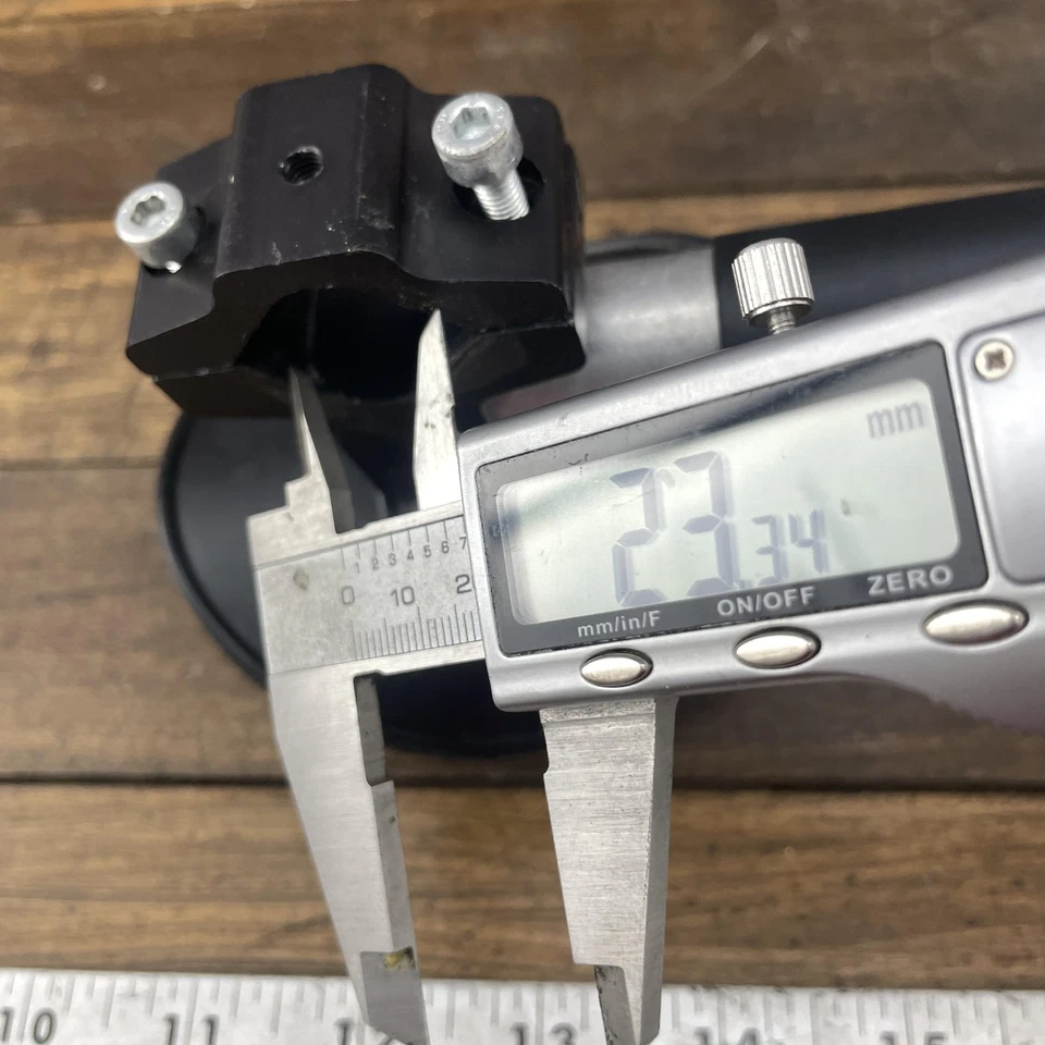 Profile Design Clip-On Aero Bars Triathlon TT Black Pads 535g Road Bike Vintage - Image 4 of 4