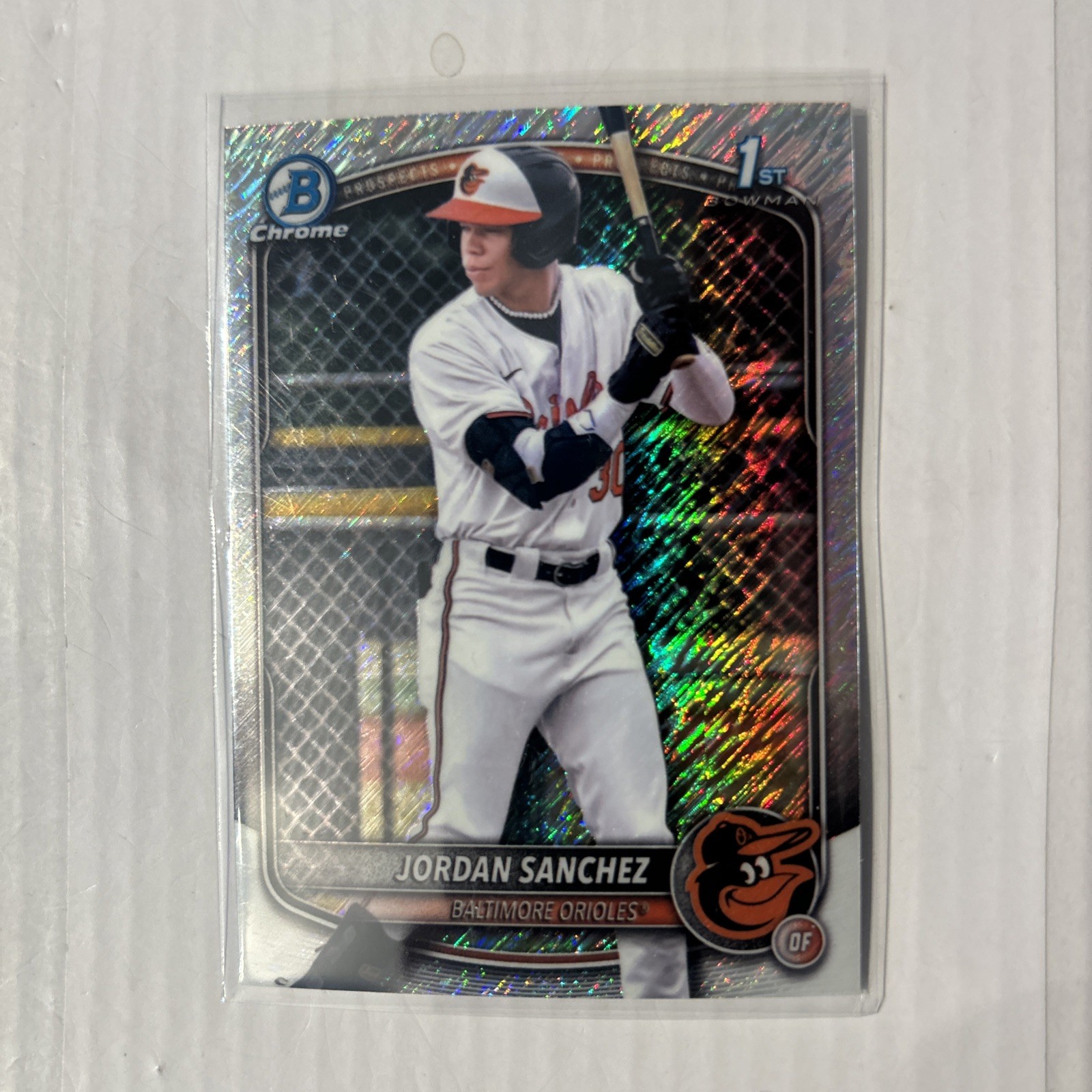 2025 Bowman Chrome - Prospects Jordan Sanchez #BCP-208 Shimmer Refractor (RC)