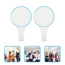 2 Pcs Dry Erase Answer Paddles Handheld Small Whiteboard Mini Voting