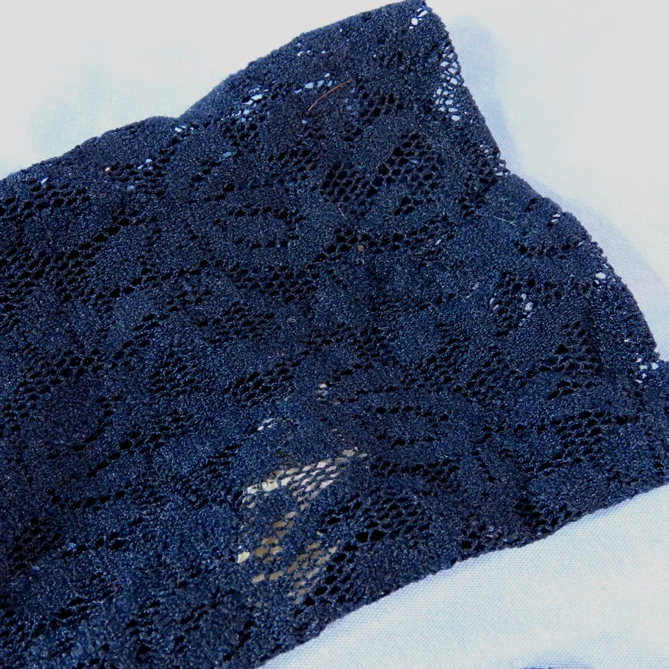 GUANTES MORRIS DE ENCAJE NEGRO de colección elásticos de nailon de malla floral de encaje TALLA ÚNICA 6-7-8 Foto 3 de 4