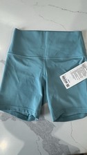 Lululemon Align HR Short 6  Inseam Size 6 Tidewater Teal