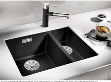 Lavello BLANCO  SILGRANIT Nero | Doppia Vasca 60cm Sottotop