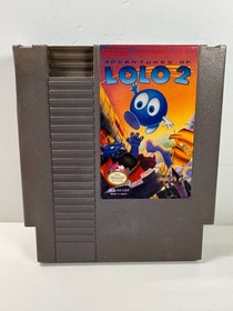 Adventures of Lolo 2 (Nintendo NES, 1990) Autentico COMPLETO CIB