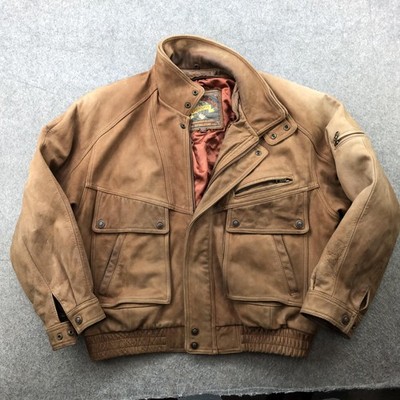 Vintage Wilsons Adventure Bound Jacket Mens XL Brown Suede Leather