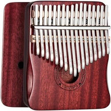 Kalimba Thumb Piano 17 Keys Finger piano (Wine red)