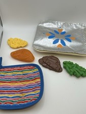 Vintage Original Fisher Price Fun With Food TV Dinner Set With Food