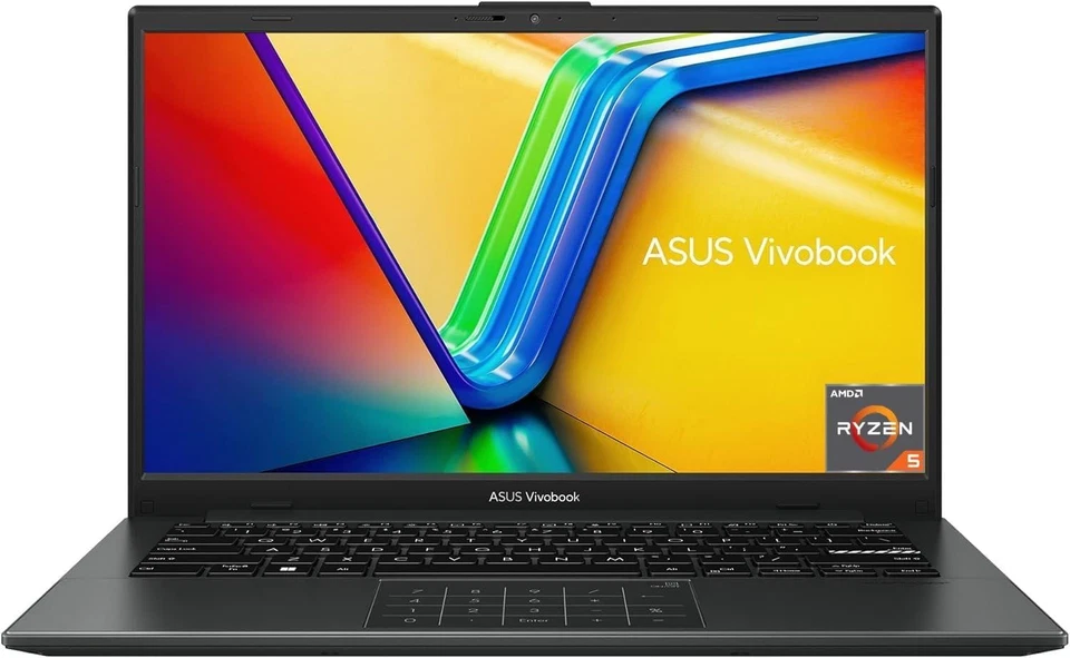 ASUS Vivobook S14 Laptop 14" Ryzen 5 16GB 512GB SSD Windows 11 Black - Image 3 of 4