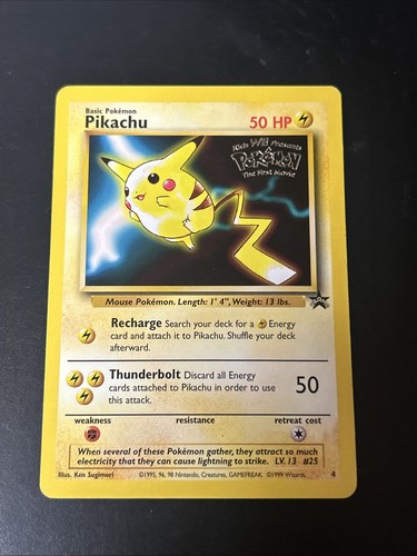 Pikachu 4 Promo Wizards Black Star Promos Pokemon