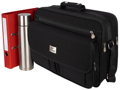 XXL Tasche Arbeitstasche Umhängetasche Flugbegleiter Herrentasche Schwarz 99925