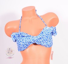 Gap Body Bandeau Blue / White Bikini Swim Top Sz XS US 26.99 NWT