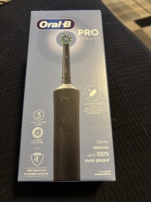 Oral-B Vitality Pro Wiederaufladbare Elektrische Zahnbürste mit 1 Bürstenköpfen, Schwarz